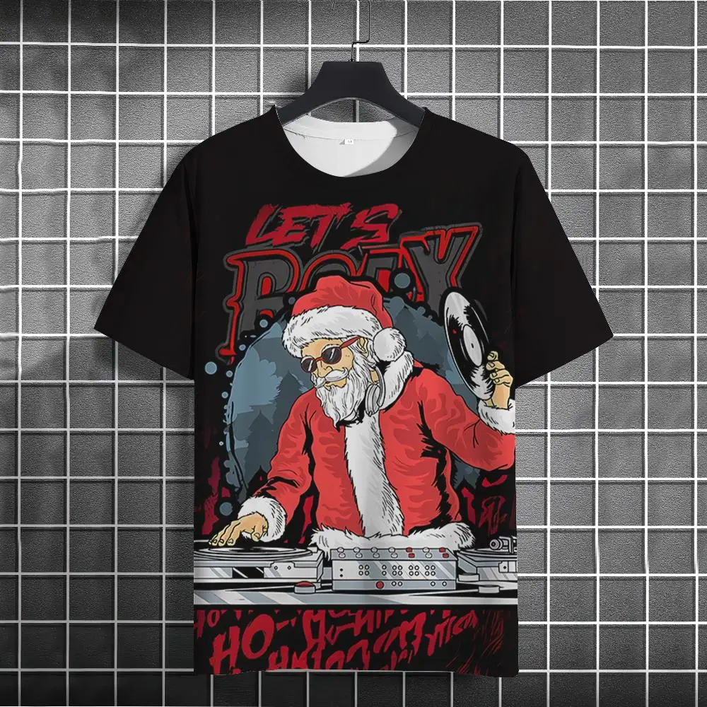 Футболка с 3d принтом Санта-Клауса