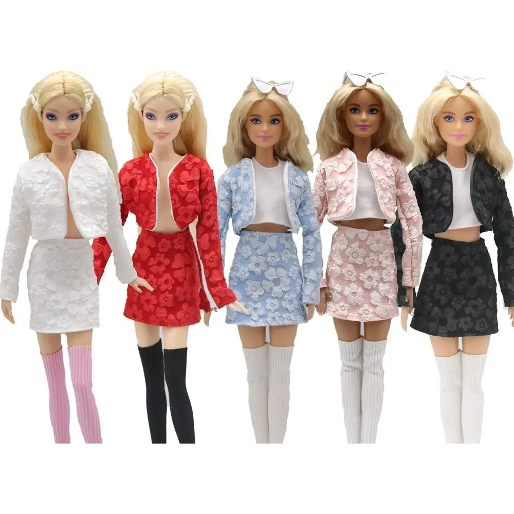 Фото New Fashion Doll Clothes Casual Handmade Winter Wear Skirt Doll Wearing Socks 1/6 Doll/29~32cm Doll №3