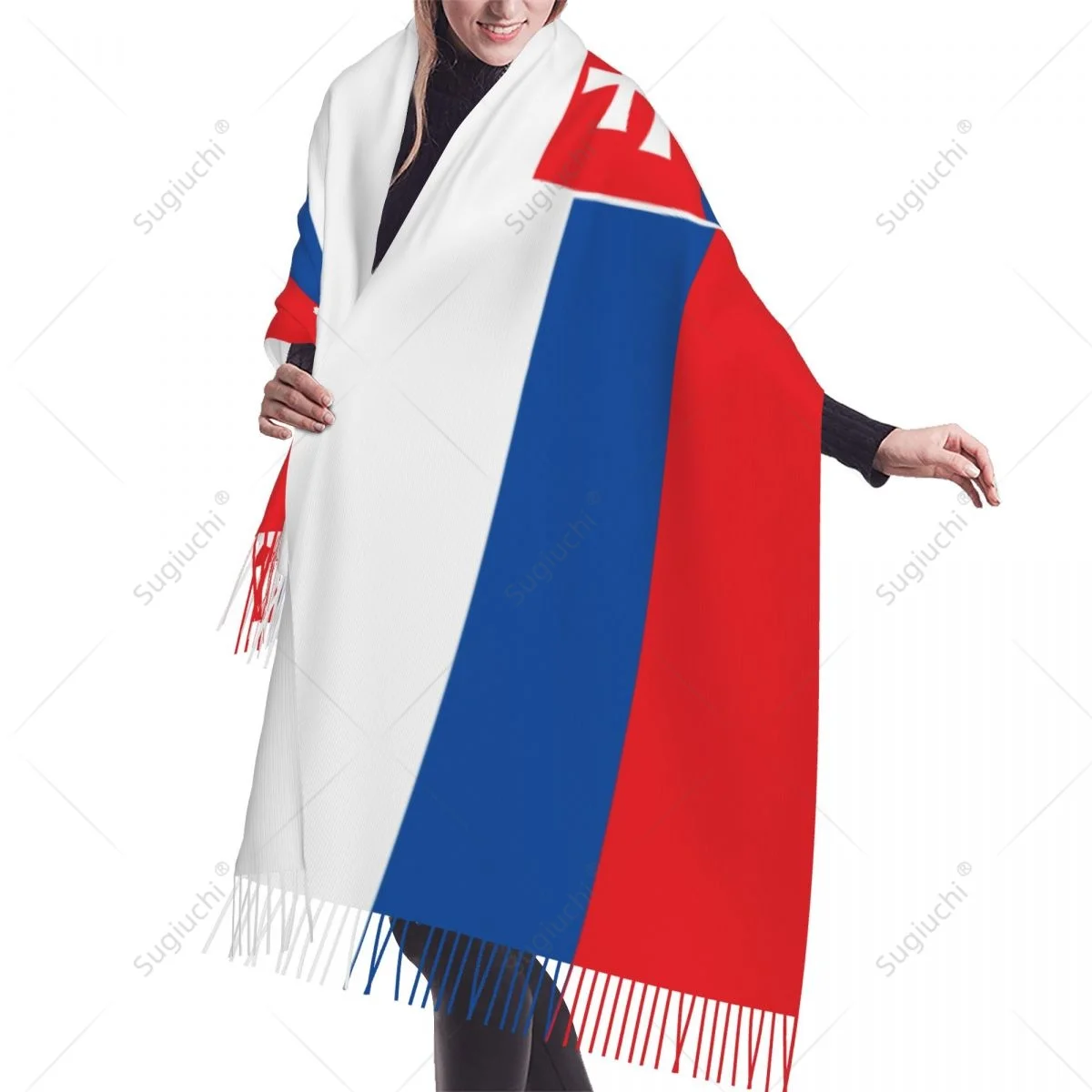 Фото Словакия, оригинальная Пашмина, теплая, оригинальная, многофункциональная, унисекс, весна-зима №3