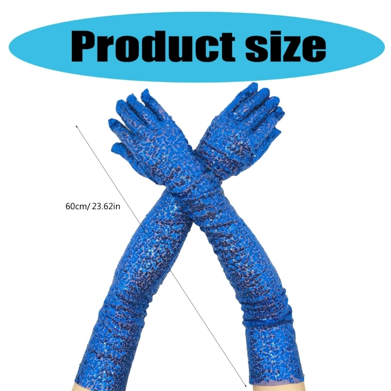 SZL вечернее платье с блестками перчатки для женщин Хэллоуин костюм косплея