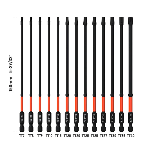 Набор сверл Torx SHENSEN T7-T40