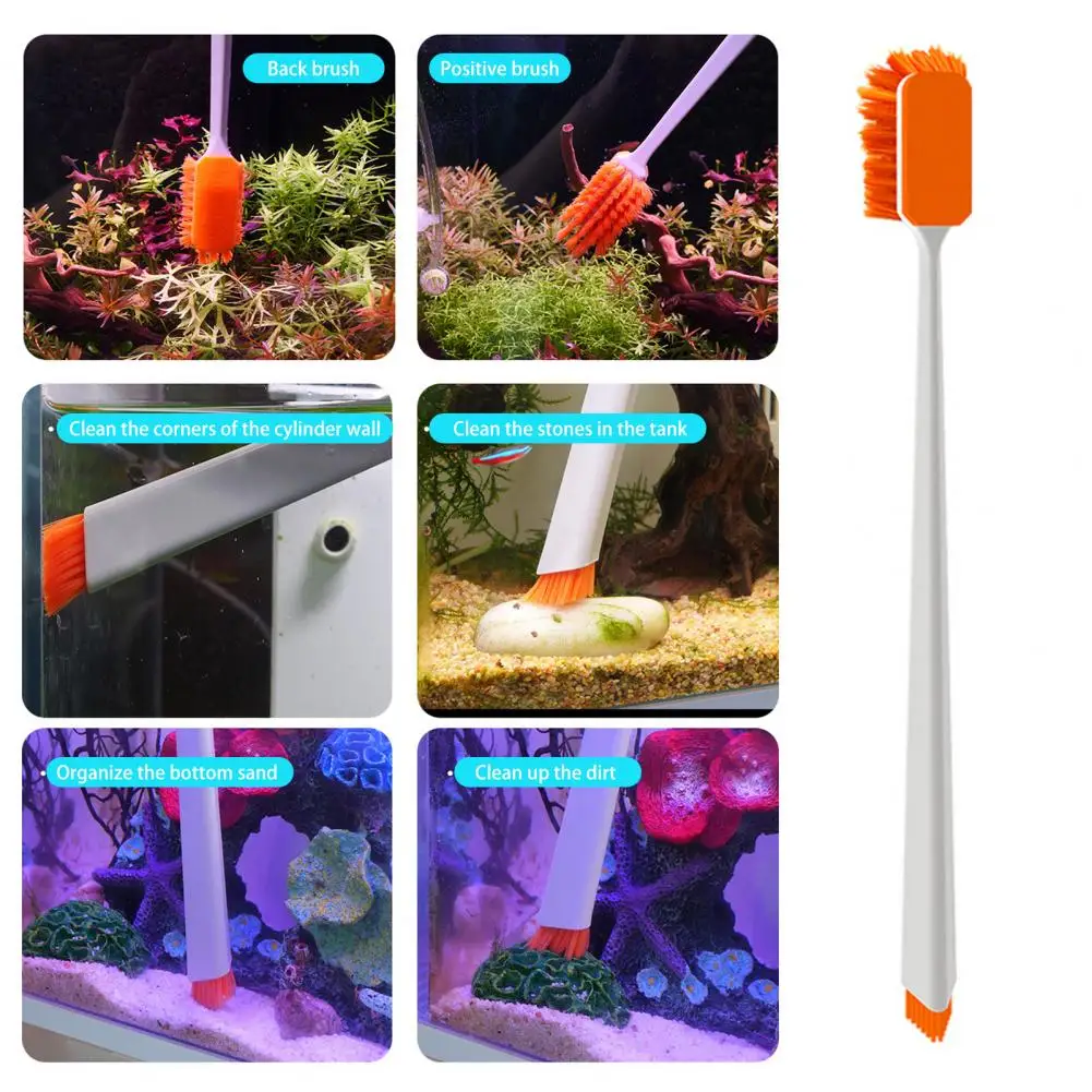 Щетка для аквариума 1 комплект удобный инструмент очистки мелких водорослей