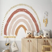 2022 big rainbow watercolour home decor wall sticker self adhesive for childrens room living room nursery decals nordic kid