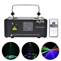 aucd remote beam scan stage lighting 3d effect 400mw rgb colorful laser projector lights 8ch dmx disco dj party show light 3d f