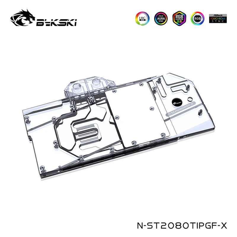 

Bykski Water Cooling Block For ZOTAC Geforce RTX2080Ti 8GD6 PGF OC ,GPU Cooler ,3pin,4pin Light Header,N-ST2080TIPGF-X