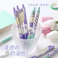 explosive style creative personality tulip press gel pen plaid brush question pen quick drying pen low price wholesale