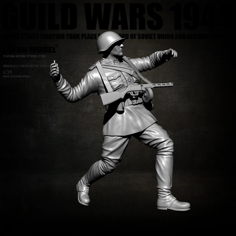 

YUFAN MODEL 1/35 Resin Soldier model kits figure colorless and self-assembled YFWW-2186