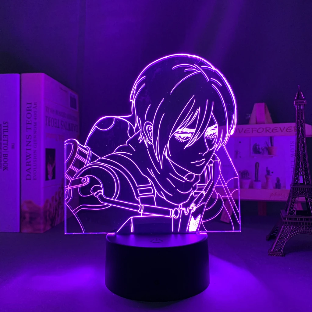 

Led Night Light Anime Lamp Attack on Titan for Room Decor Home Lighting Kids Birthday Gift Manga AOT 3d Lamp Bedside