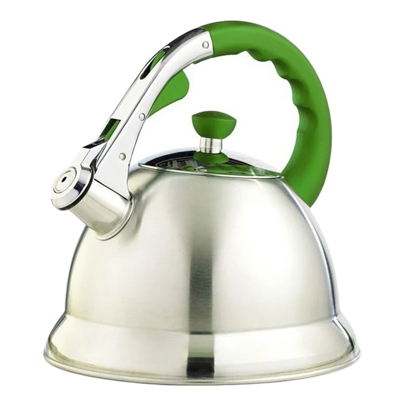 Чайник TECO TC-106-G (3 л нержавеющая сталь свисток покрытие ручки Soft Touch подходит для