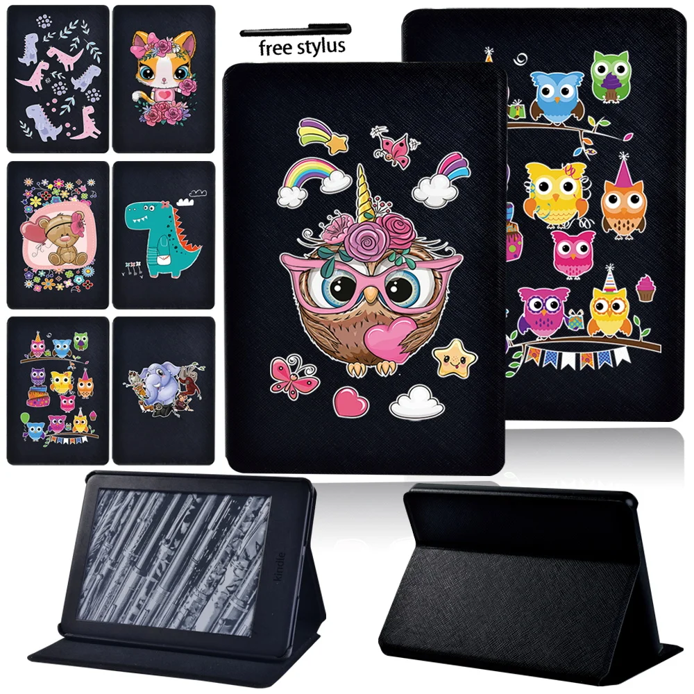 

Tablet Case for Amazon Kindle (8/10th Gen)/Kindle Paperwhite(5/6/7/10th Gen)/Kindle Paperwhite1/2/3/4 Cover Case + Free Stylus