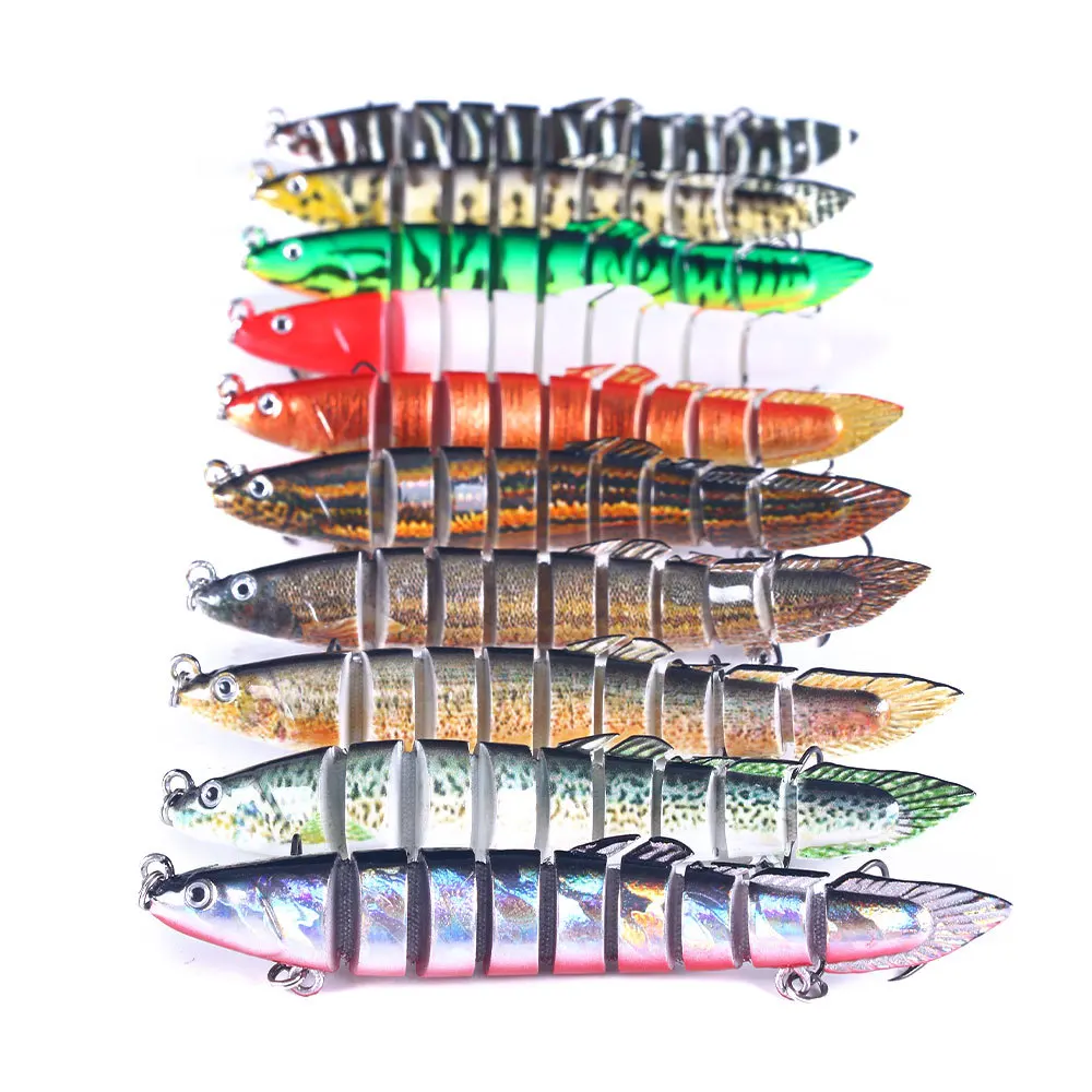 

Тонущий воблер 14 см, 21,4 г, 9 сегментов, приманки для рыбной ловли, многошарнирная плавающая приманка, жесткая приманка, рыболовная снасть, при...