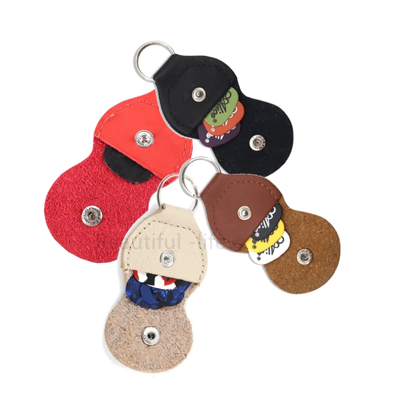 Высококачественная кожаная сумка для гитары, держатель для гитары, подлинный брелок в форме гитары, контейнер для хранения аксессуаров, 1 шт.