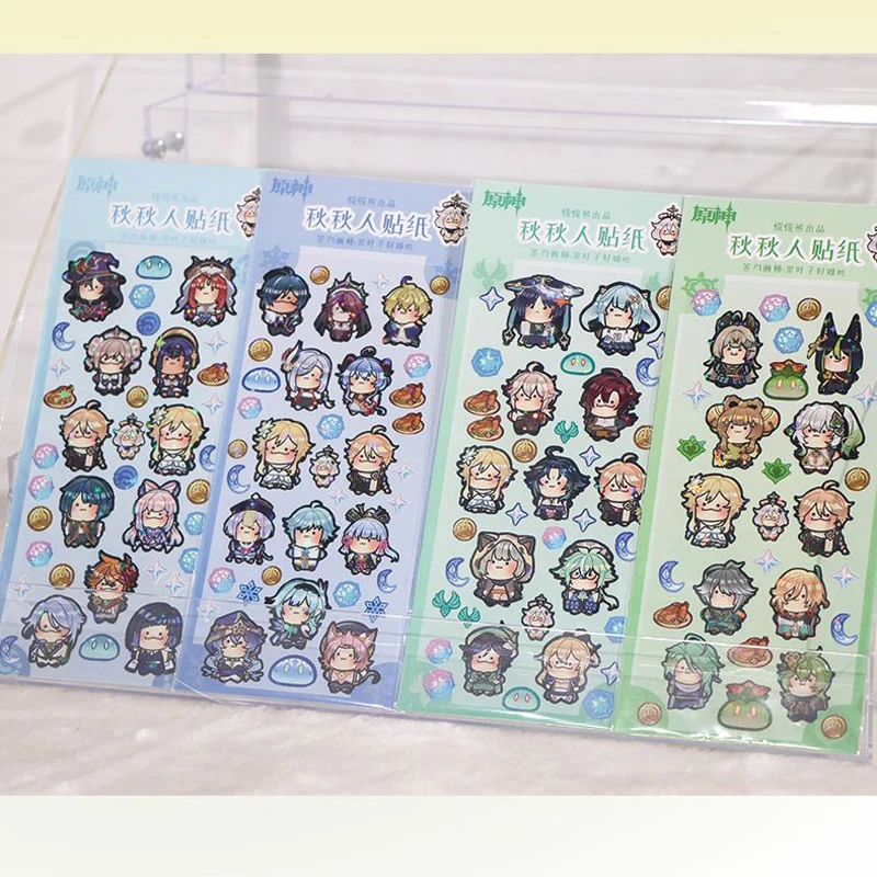 Игра Impact Q Fanwork 7 элементов наклейки для разных людей граффити ноутбука багажа