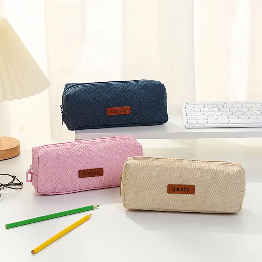 

Small Pencil Case Student Pencil Pouch Coin Pouch Cosmetic Bag Office Stationery Organizer For Teen Girl Boy School Supplie F6L3