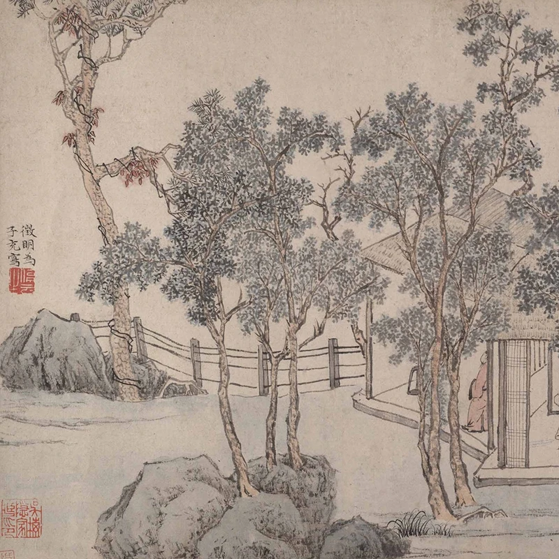 Mingwen Zhengming новый продукт Горизонтальное изображение Cong Guizhai 1:1 Китайская древняя