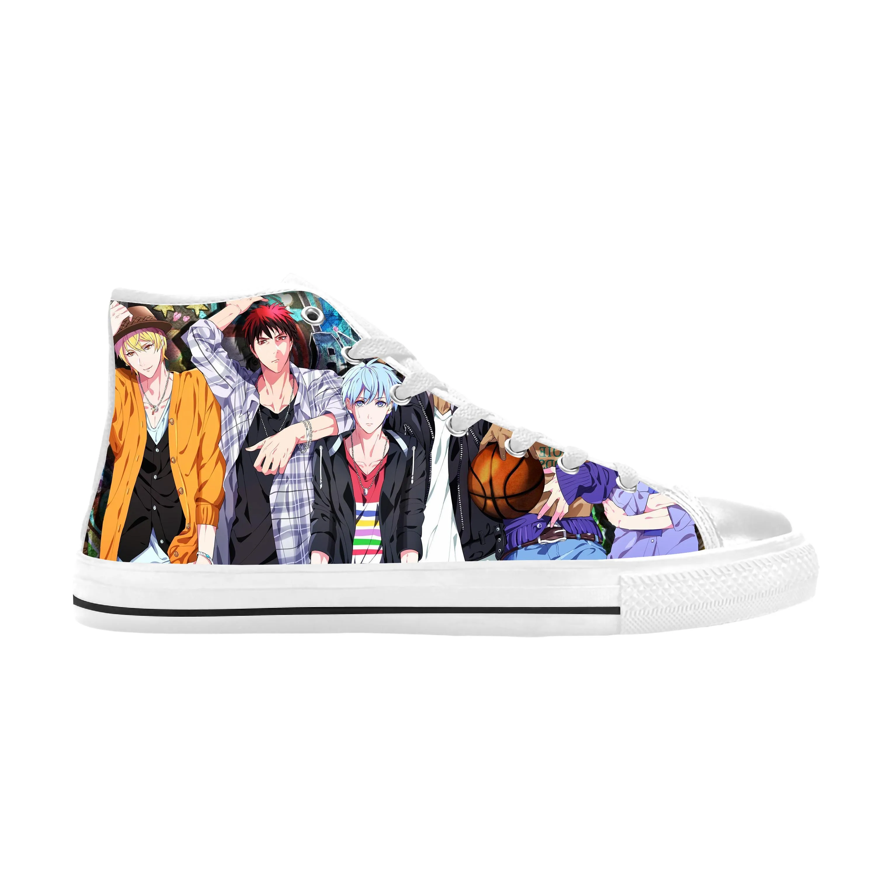 High Top Comfortable Breathable 3d Print Men Women Sneakers