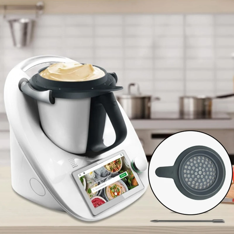 Крышка основной кастрюли с большим отверстием для Thermomix TM6 TM5 дозатором теста