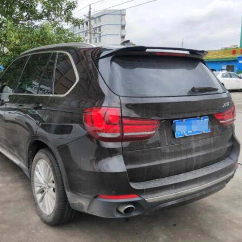 

Для F15 аксессуар для спойлера на крышу BMW X5 ABS углеродное волокно Автомобильный багажник Задняя губа крыло хвост комплект для ремонта кузова 2014-2018 года