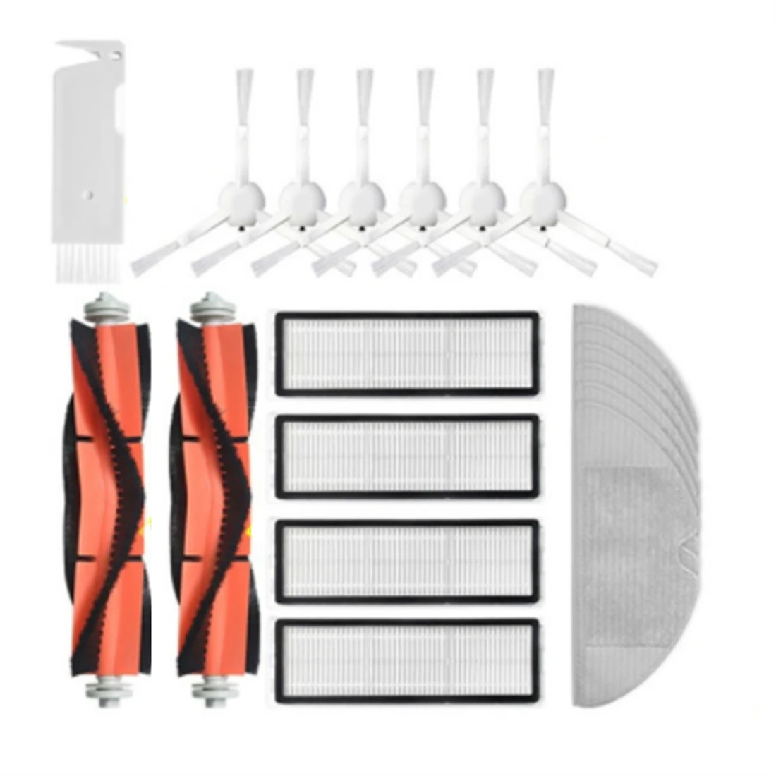 

1 комплект, основной ролик + боковая щетка + фильтр НЕРА + салфетка для мытья Xiaomi 1C 1 C, робот-уборочная машина Mijia C