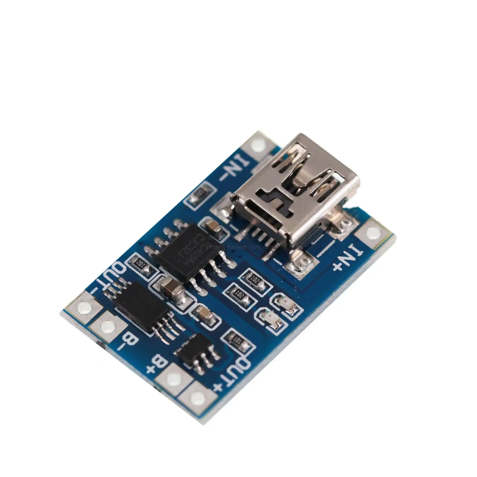 

5PCS 1A 18650 TP4056 lithium Battery Protection Board With Protective Single Board Module Type-c/Micro/Mini USB Charging Modul