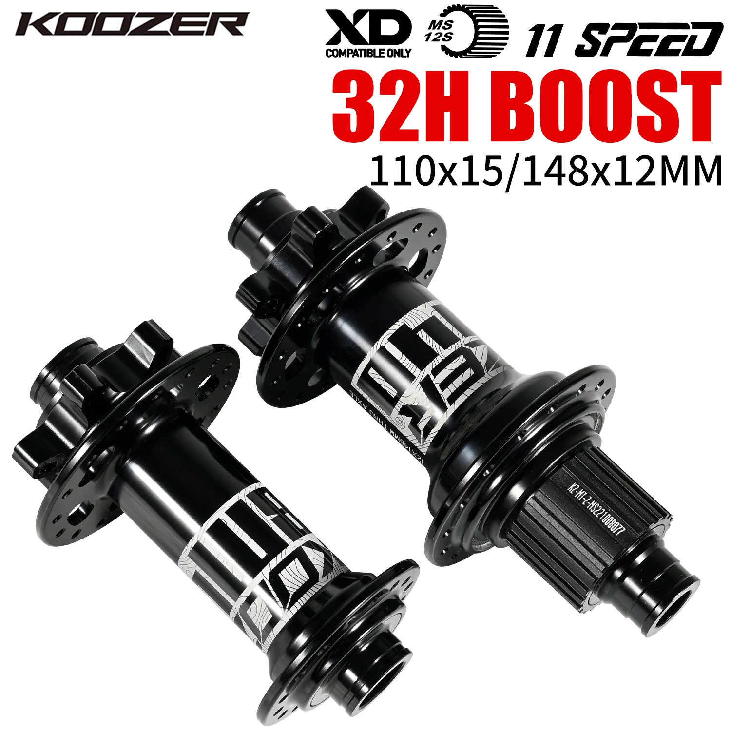 

Koozer BM440 32 Holes MTB Boost Hubs 15x110mm 12x148mm Mountain Bike Hub 4 Bearings Cube For SHIMANO HG MS SRAM XD 8-12 Speed