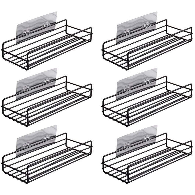 

Spice Rack Organizer Wall Mount (6 Pack), Hanging Spice Organizer Shelf, Farmhouse Seasoning Organizer, Space-Saving