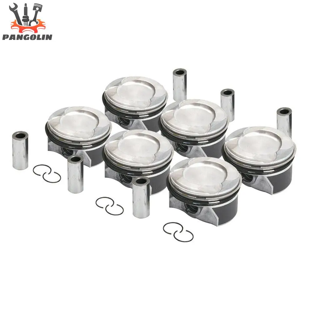 

6x Engine Pistons Rings Φ88mm for Mercedes-Benz W205 W212 X166 E400 M276 3.0T V6 DOHC Turbocharged Engine 2760306517 2760300700