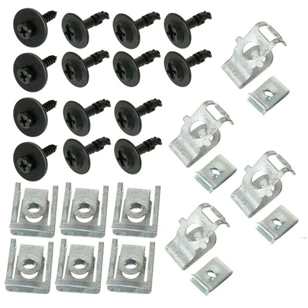 

For AUDI A4 B8 A5 8T 28pcs Undertray Engine Under Cover Fixing Clips Shield Trim Panel Screw ENGINE UNDERTRAY UNDER COVER CLIPS