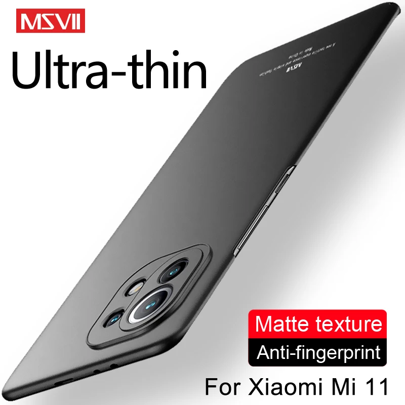 Ультратонкий Жесткий матовый чехол MSVII из поликарбоната для Xiaomi Mi12 Lite Mi12T Mi12X Xiomi Mi