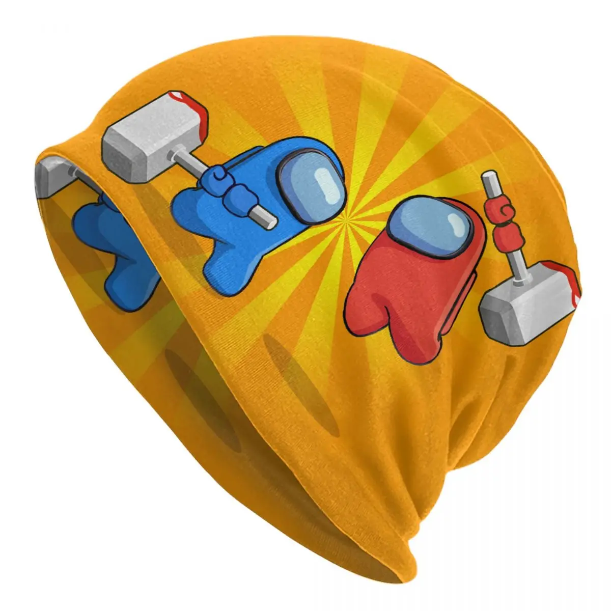 

Cute Among Of Us Skullies Beanies Caps Winter Warm Knitting Hat Women Men Street Adult Video Game Bonnet Hats Outdoor Ski Cap