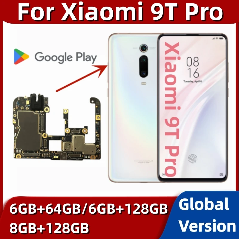 Original Unlock Motherboard Android System For Xiaomi Mi 9T Pro 6GB 8GB RAM 64GB 128GB ROM Logic Board Mainboard Full Tested