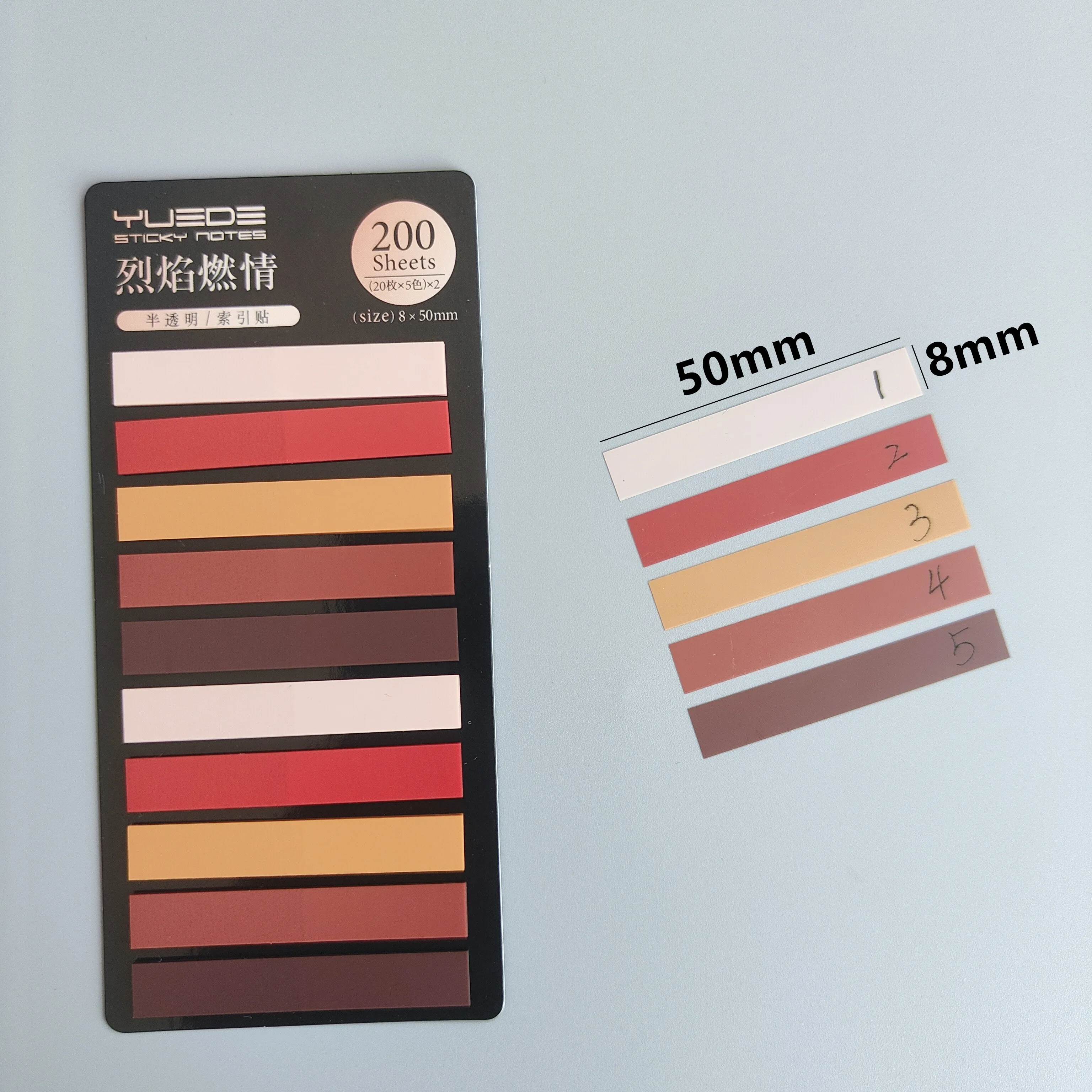 200 листов прозрачных липких заметок, самоклеящиеся аннотации, книги для чтения, закладки, вкладки, блокнот, эстетические канцелярские принадлежности