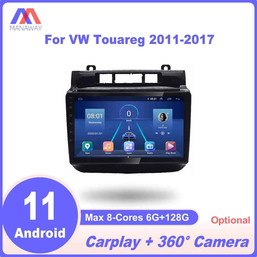 

9" Android Player For VW Touareg 2011-2017 DSP CarPlay Car Radio Stereo Multimedia Video MP5 Navigation GPS 2Din