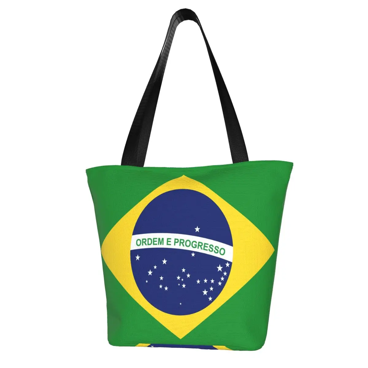 

Women's Bag Brazil Flag Shopper Bag Handbag Shoulder Bag Reusable Shopping Bag