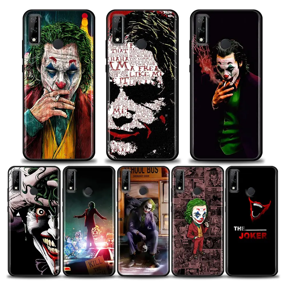 

Marvel For Huawei Mate 10 20 Lite 40 Pro Cases Soft TPU Back Cover J-Joker Clown Phone Case For Huawei Y6 Y7 Y9 2019 Y8s Coque