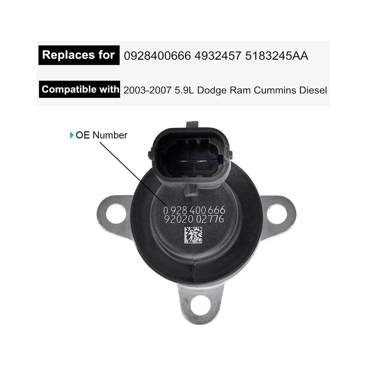 FCA 5.9L MPROP привод управления топливом для Dodge Cummins Ram 2500 3500 Diesel регулятор давления