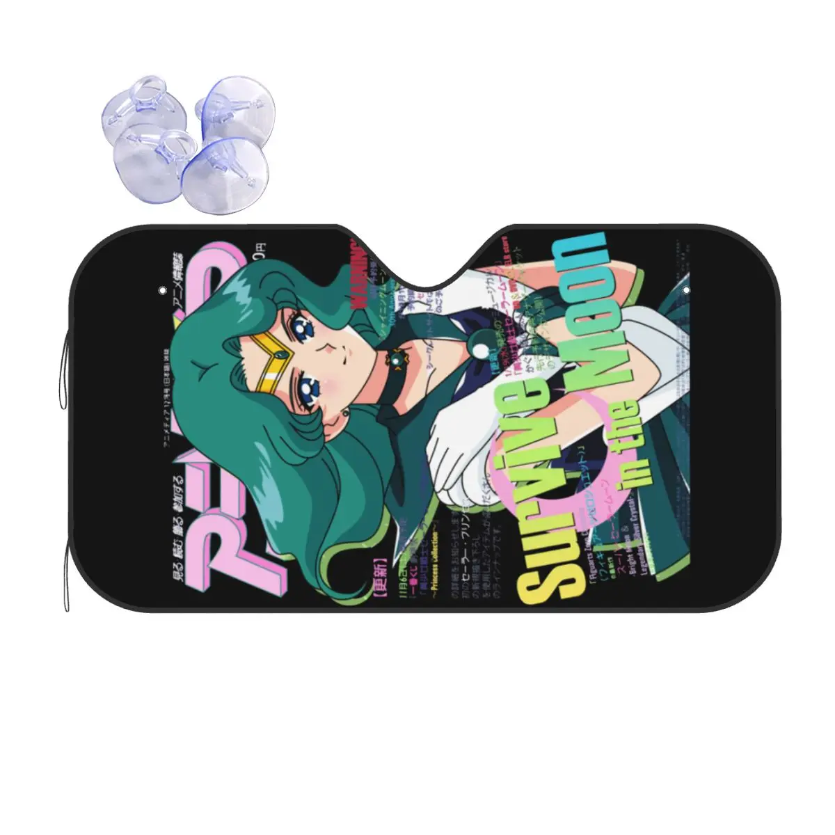 

Sailor Moon Windshield Sunshade Sailor Neptune Deep Submerge Retractable Cover Front Block Window Sunshade Visor Sunscreen