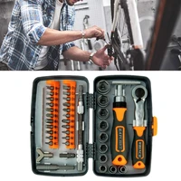 38 in 1 ratchet screwdriver bit set perfect to take on road trips or keep in vehicle widely used in home repair