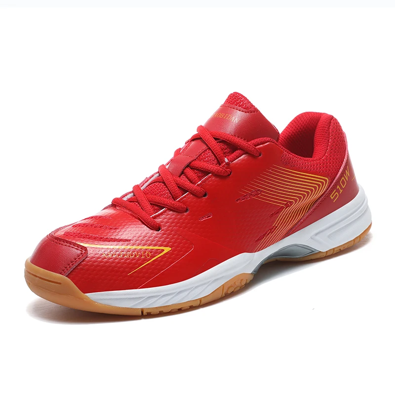 Badminton Shoes for Men Women Outdoor Women Professional Table Tennis Shoes Blue White Man Competition Tennis Training Sneakers
