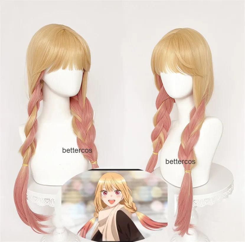 

Marin Kitagawa My Dress-Up Darling High Quality Anime Cosplay Wig Yellow Gradient Long Straight cosplay Hair Wigs + Wig Cap