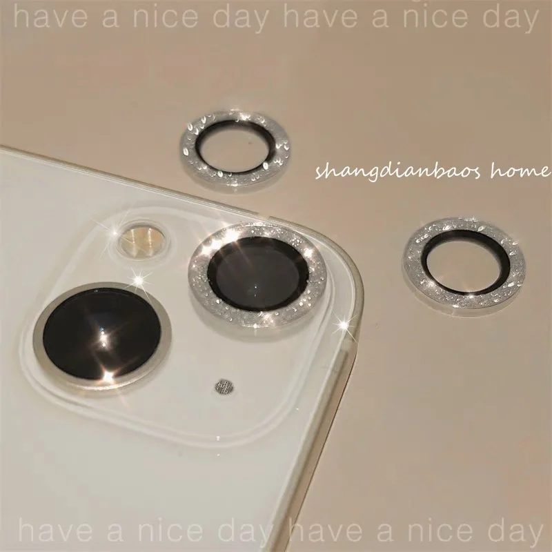 

Luxury Flash Camera Lens Protector For iPhone14 13 ProMax14Plus Luminous Lens Glass iPhone11PRO MAX 12 Mini Eagle Lens Protector