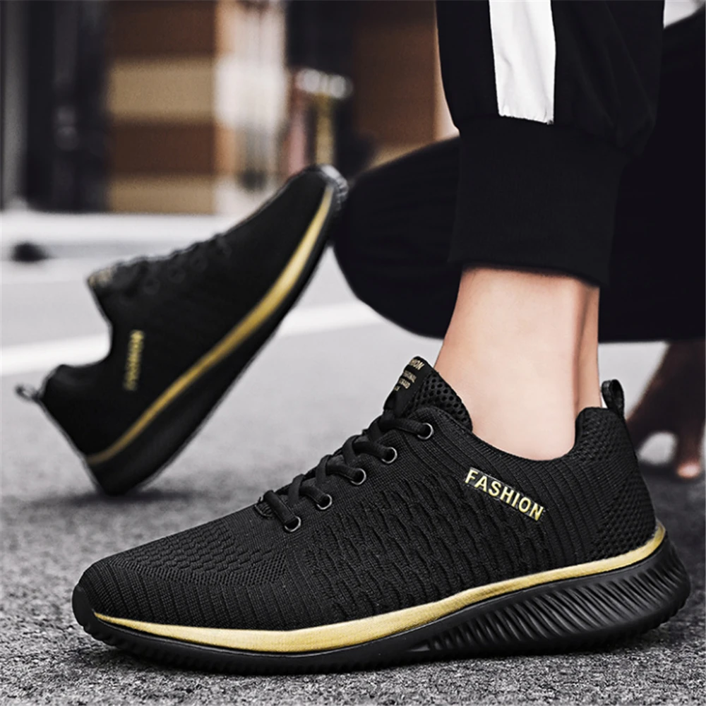 Comfortable Breathable Casual Men Women Knit Sneakers Breathable Athletic Running Walking Gym Shoes