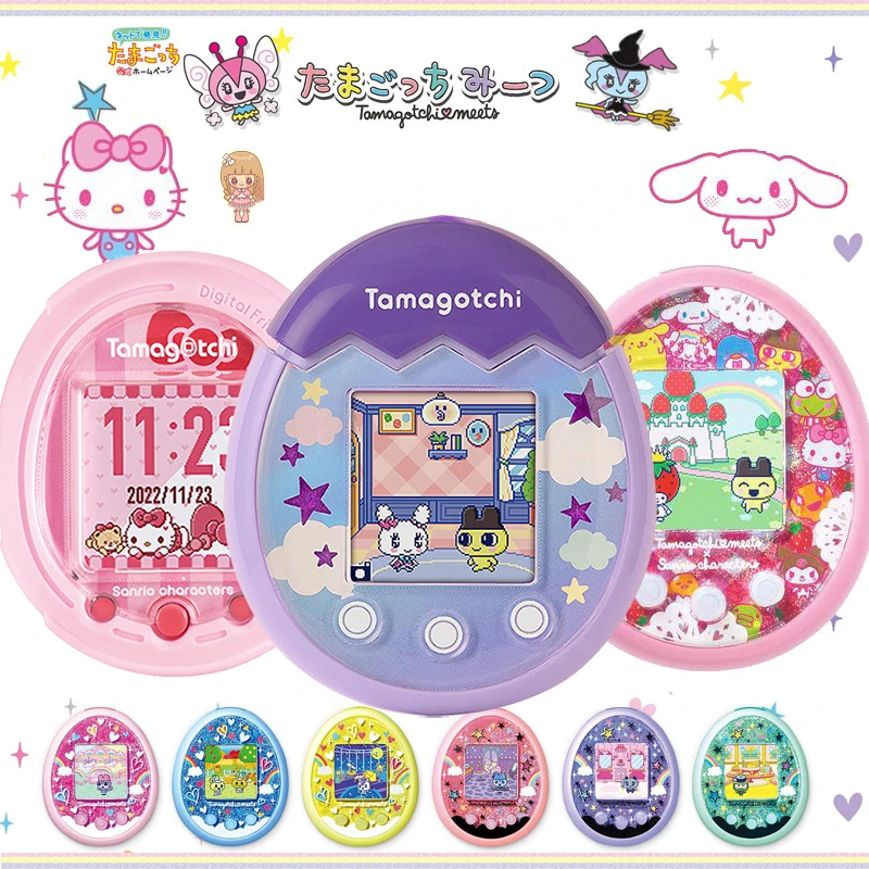

Sanrio Cartoon Smart Tamagotchi Pix Meets Electronic Pet Game Machine Boys and Girls Toys Hobbies Action Figures Holiday Gifts