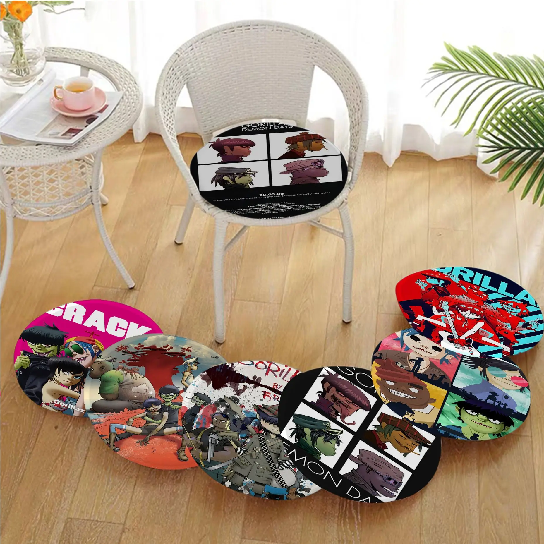 

Gorillaz Modern Minimalist Style Sofa Mat Dining Room Table Chair Cushions Unisex Fashion Anti-slip Sofa Cushion