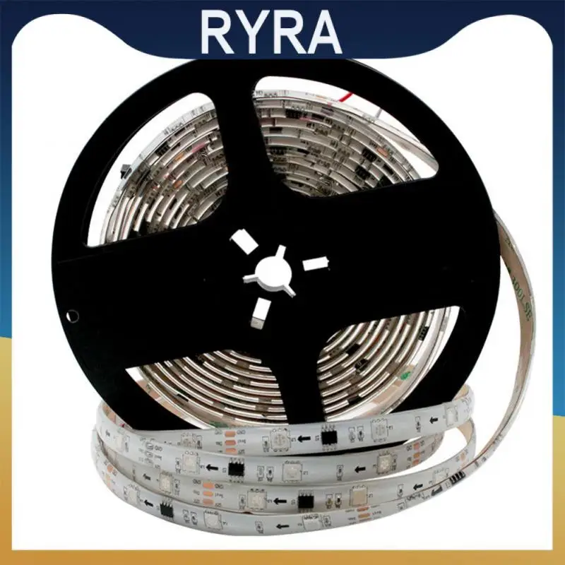 

Светодиодная лента RGB, 12 В постоянного тока, лампа дневного света 5050, гибкая цветная лента с управлением через Wi-Fi