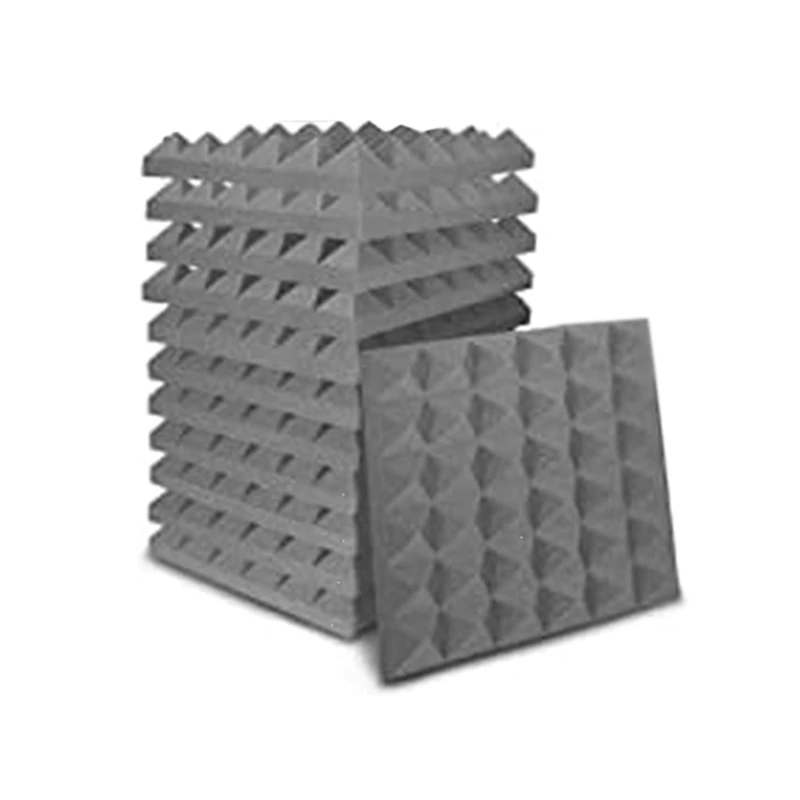 

12 Pack Acoustic Foam Panels,Studio Wedge Tile,Self Adhesive Acoustic Pads For Recording Studios,Rooms&Offices,30X30x5cm