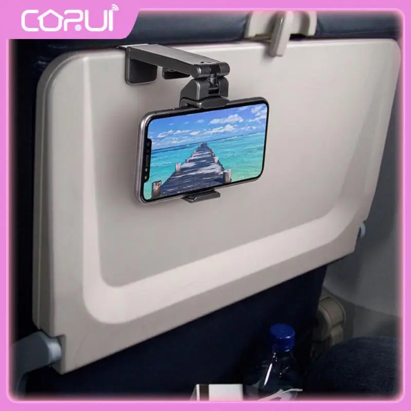 

Mini Mobile Phone Holder Creative Phone Support Foldable 360 Degree Rotating Smartphone Mount Airplane Train Seat Mount Portable