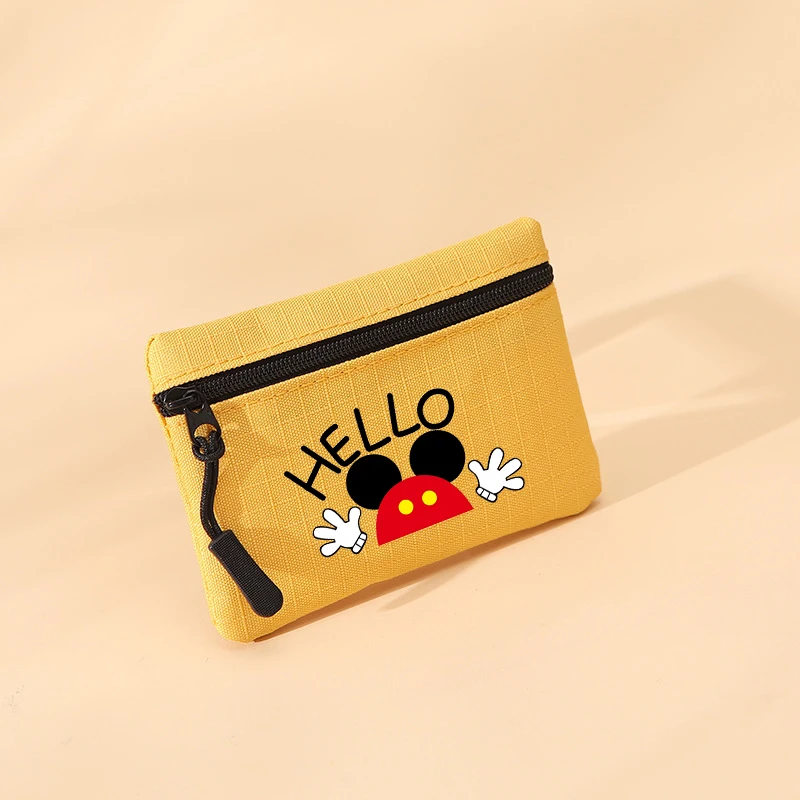Кошельки для монет Disney с Микки Маусом кошельки принтом аниме и Минни мини-сумки