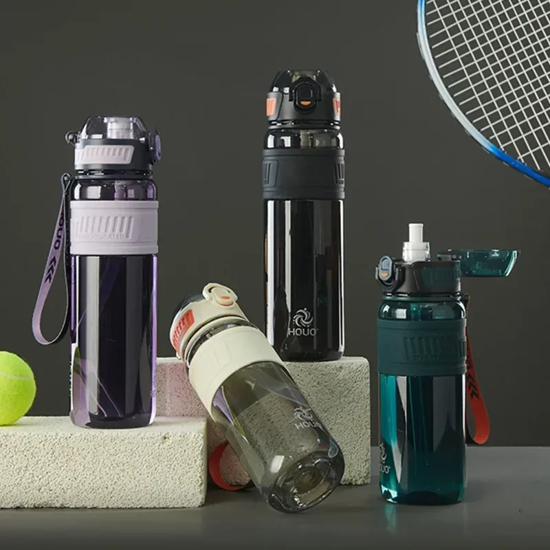 Фото 1000 мл/750 мл портативная спортивная бутылка для воды прочный тренажерный зал фитнес открытый спорт скалолазание езда на велосипеде бутылка для питья №2