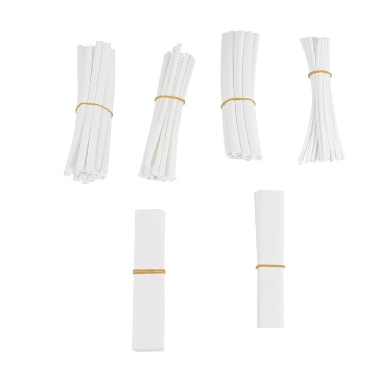 

Thermoretractile tube 100 pcs heat shrink tube casing heat shrink tube Thermoresistant tube color:white